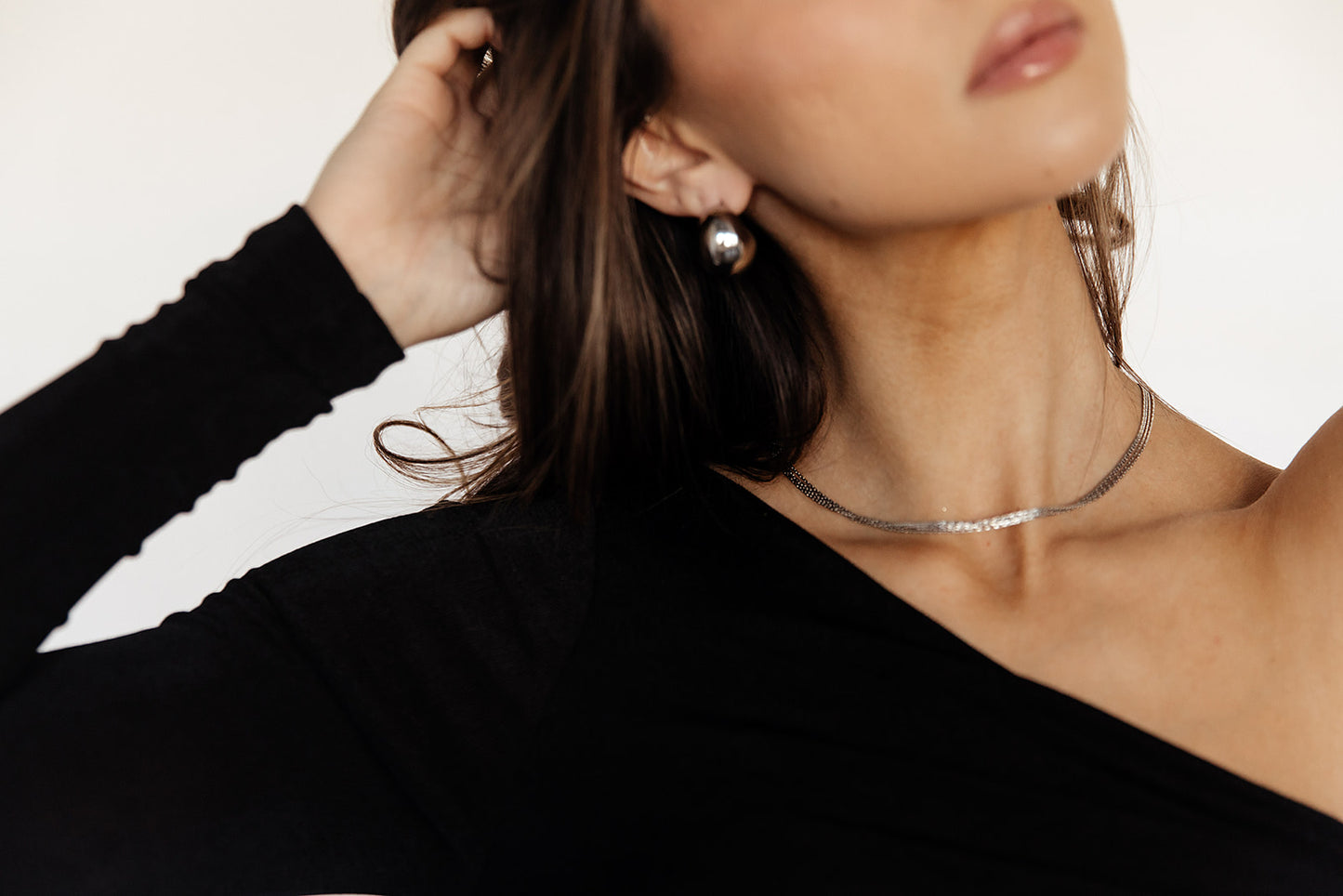 Jules - Silver Round Chunky Stud Earrings
