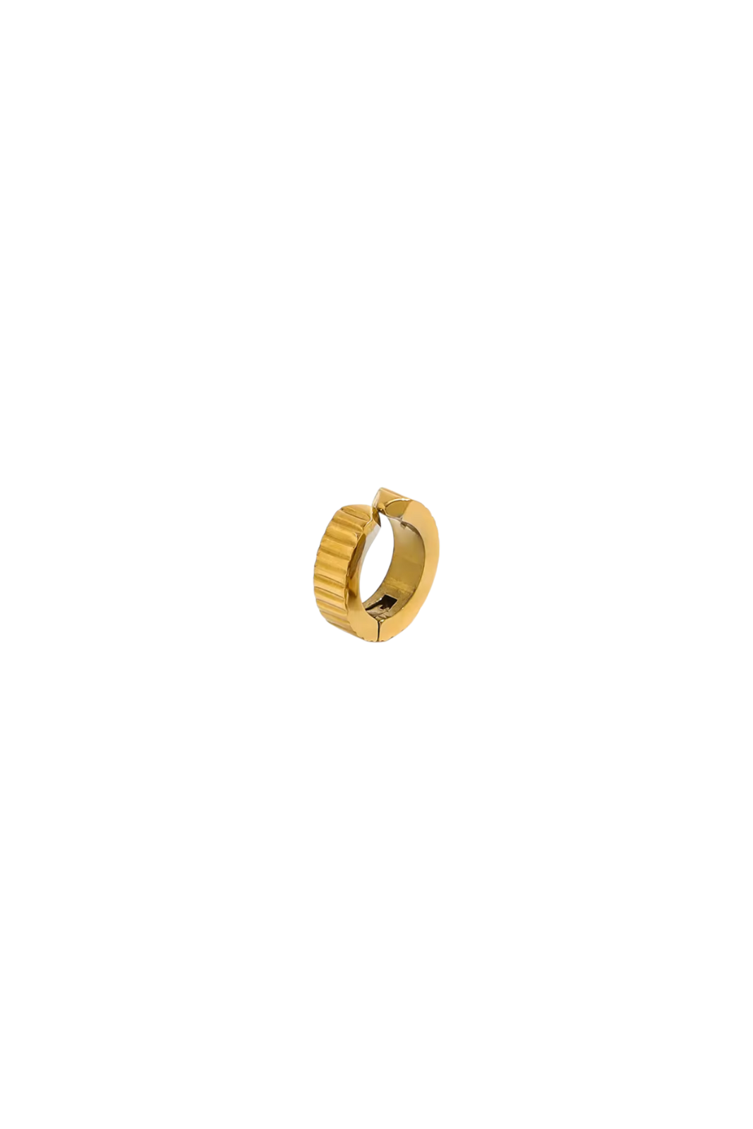 Élodie - Gold Adjustable Ribbed Ear Cuff