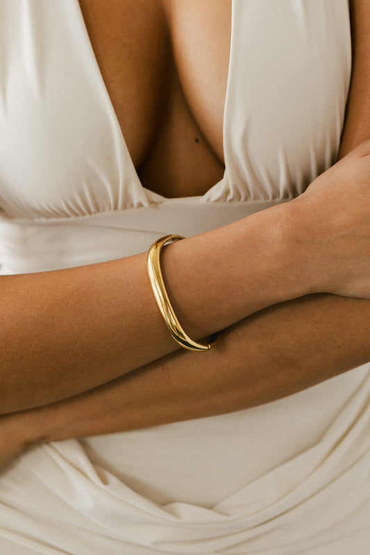 Martine  - Gold Cuff Bracelet