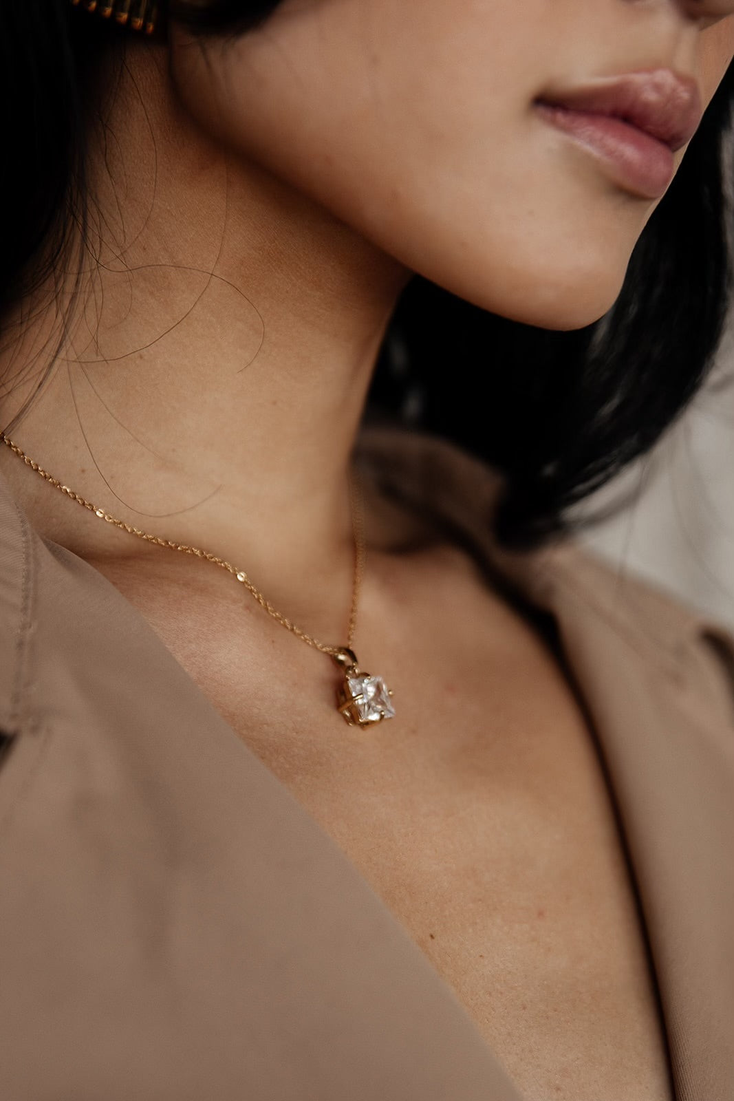 Calypso - Gold Diamond Pendant Necklace