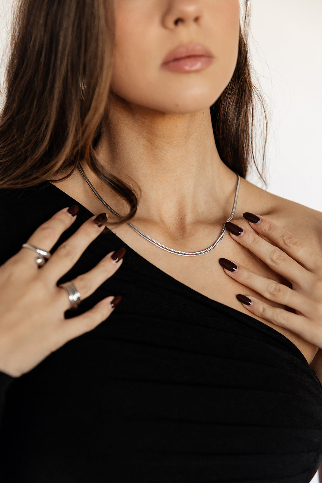 Asteria - Silver FoxTail Chain Necklace