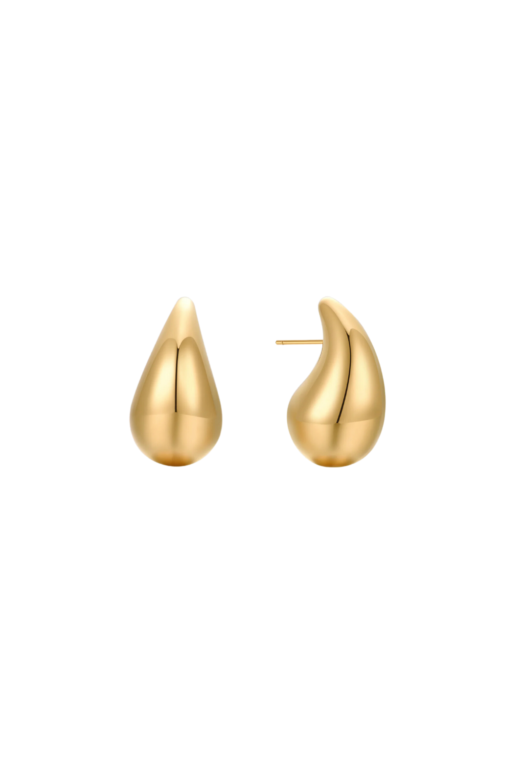 Astra - Gold Teardrop Stud Statement Earrings