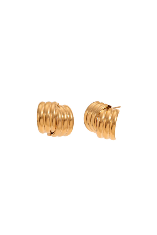 Clément - Gold Mini Knot Stud Earrings