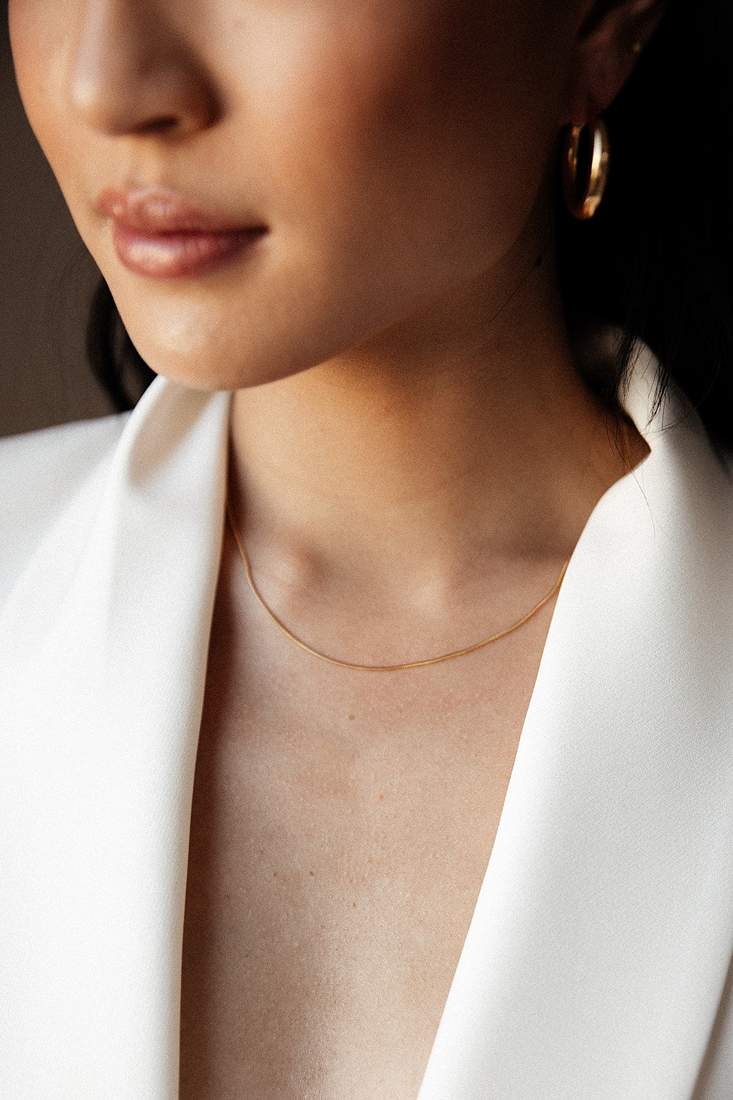 Lana - Gold Thin Snake Chain Necklace