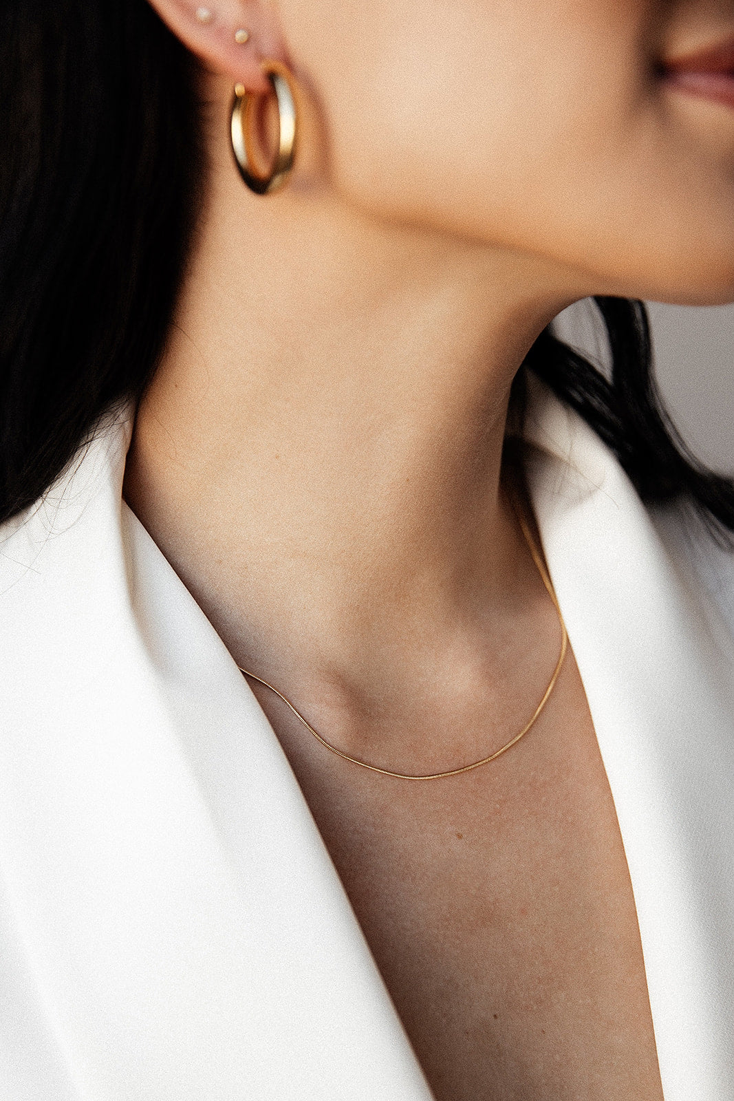 Lana - Gold Thin Snake Chain Necklace