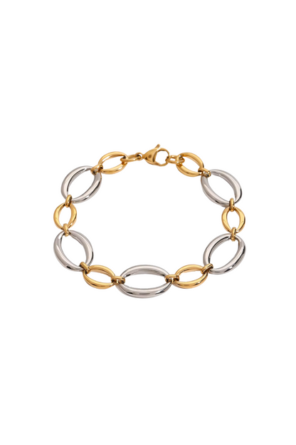 Olivia - Mixed Metal Chain Bracelet