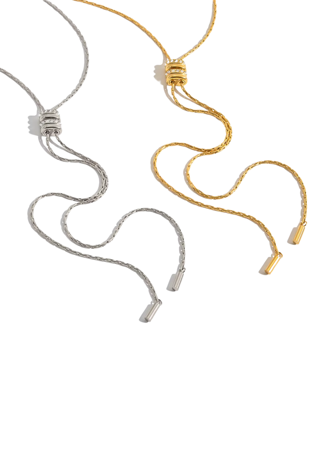 The Reins - Silver Adjustable Bolo Necklace