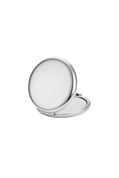 Custom Engraved Silver Compact Mirror