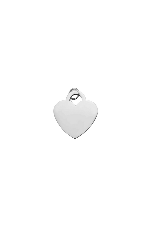 Silver Statement Heart Necklace - Engravable