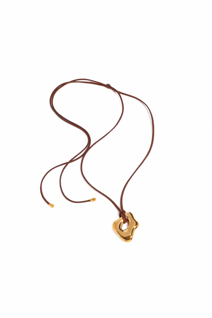Jolie - Adjustable Gold Cord Necklace