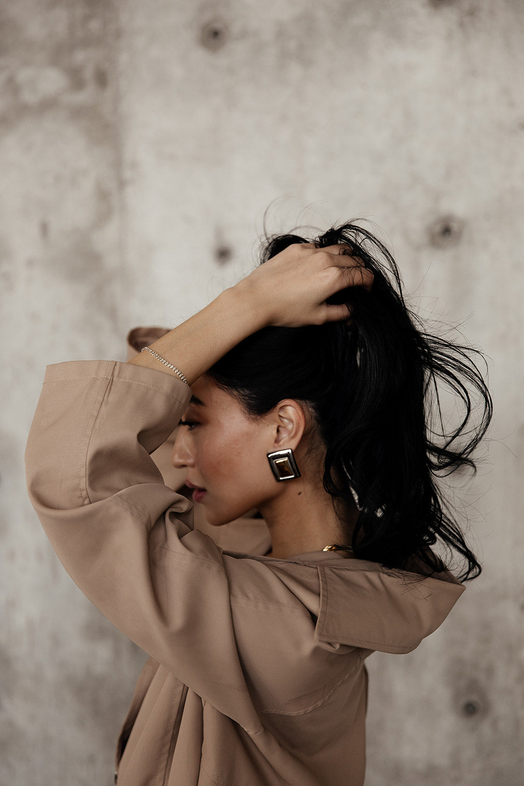 Amélie - Mixed Square Stud Earrings