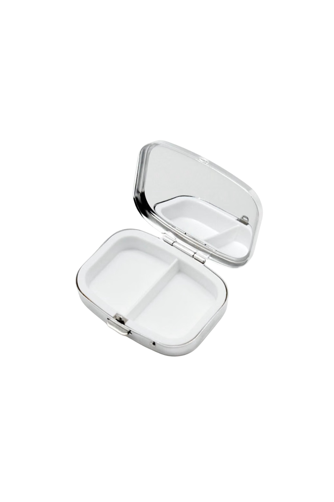 Custom Engraved Silver Pill Case Container