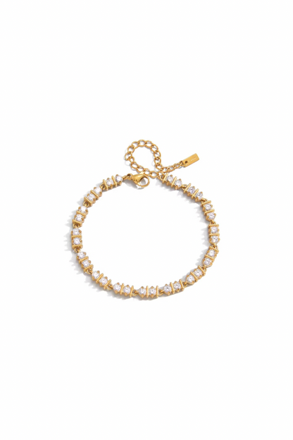 Vendôme - Gold Diamond Textured Bracelet