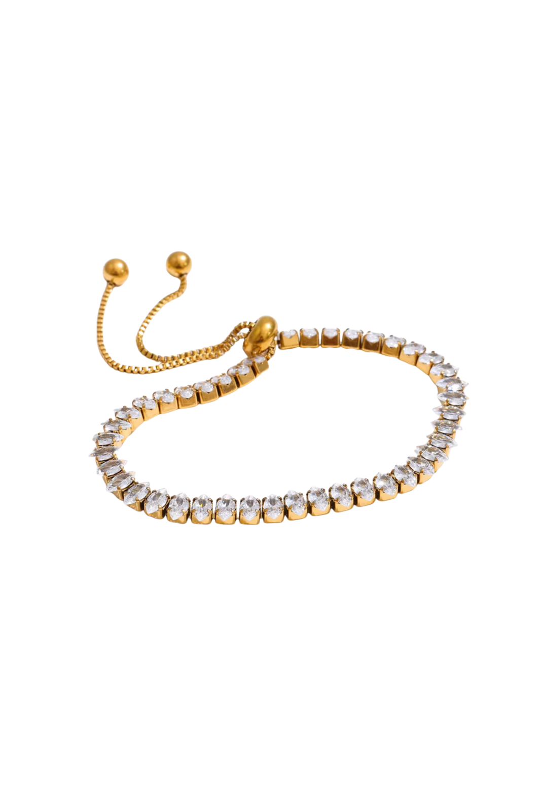 Blair - Gold Adjustable Diamond Bracelet
