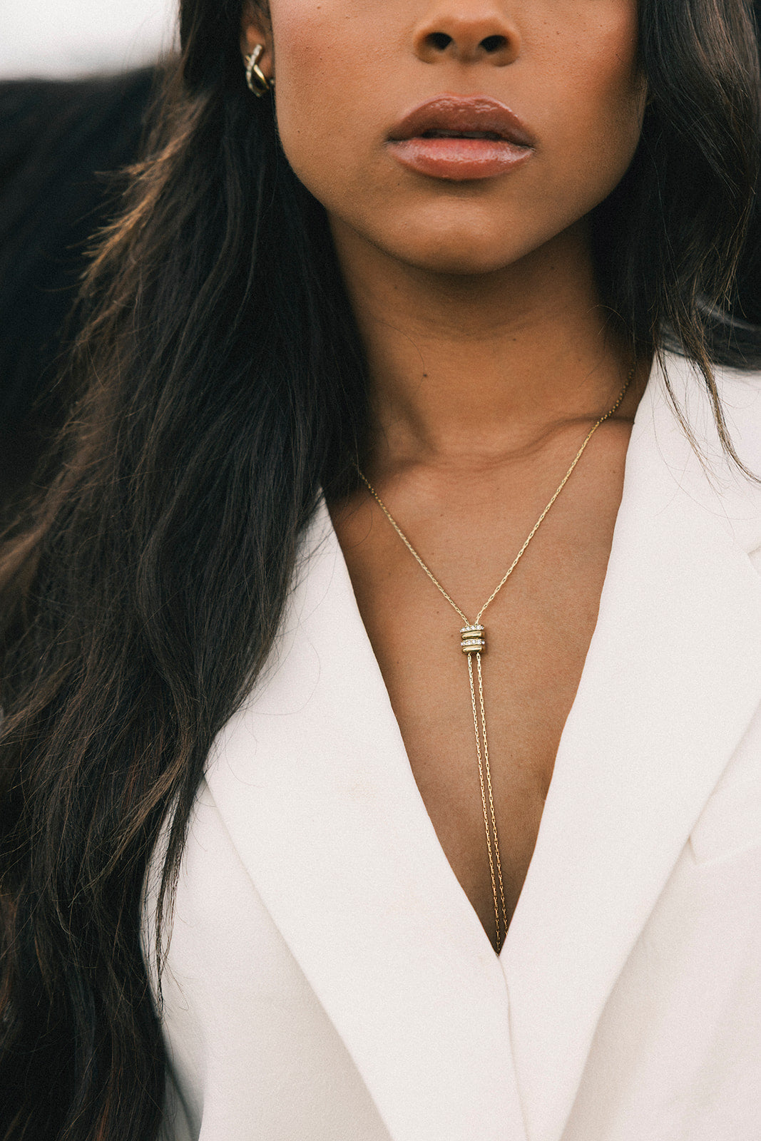 The Reins - Gold Adjustable Bolo Necklace