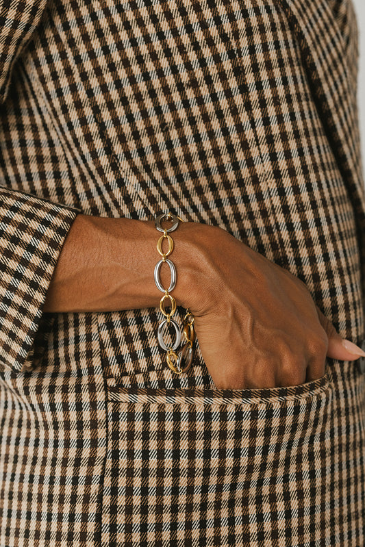 Olivia - Mixed Metal Chain Bracelet