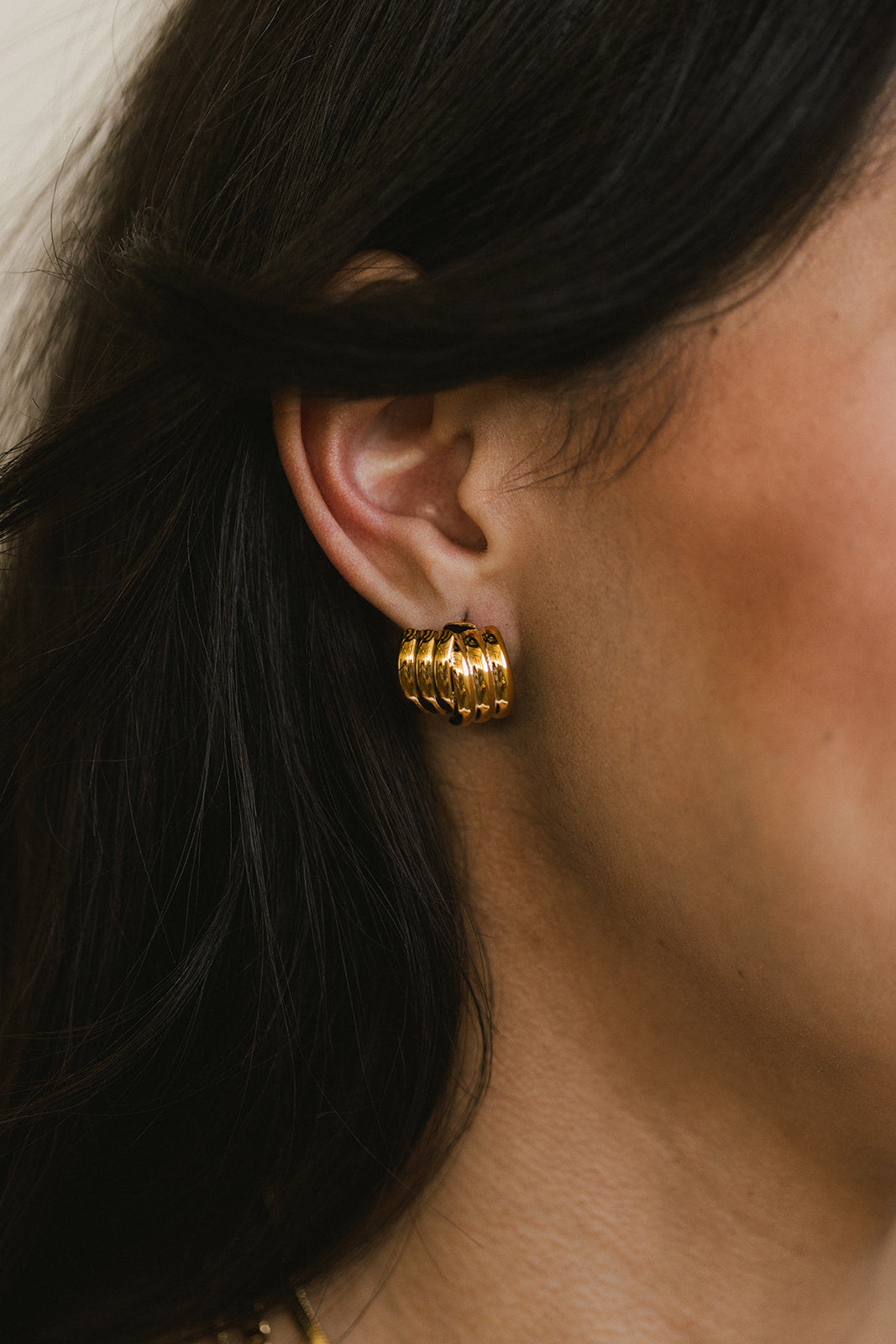 Clément - Gold Mini Knot Stud Earrings