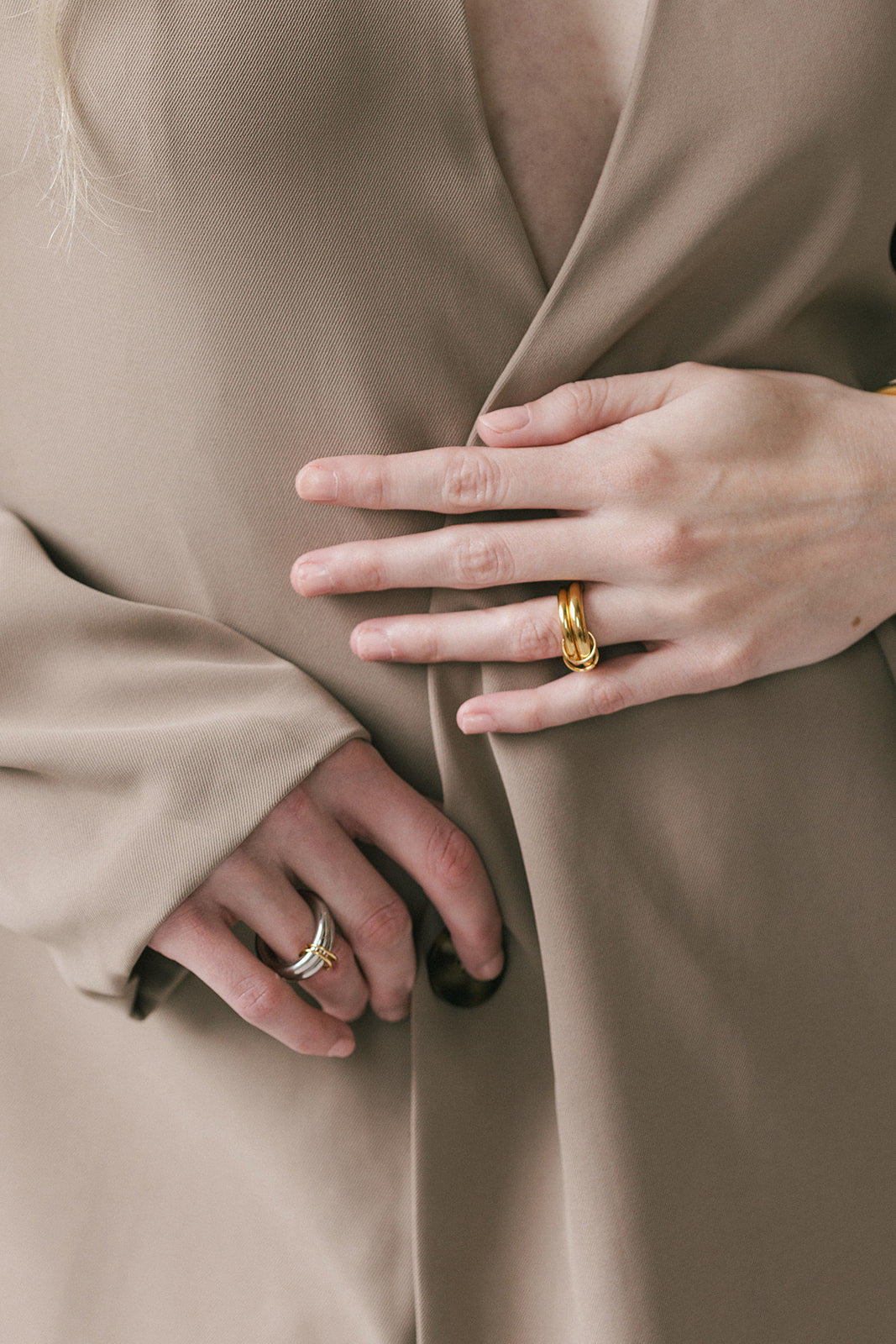 Levi - Gold Double Band Ring