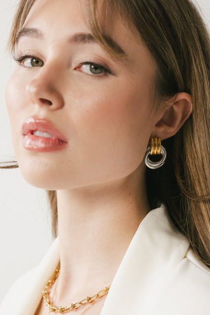 Odette - Mixed Knot Stud Earrings