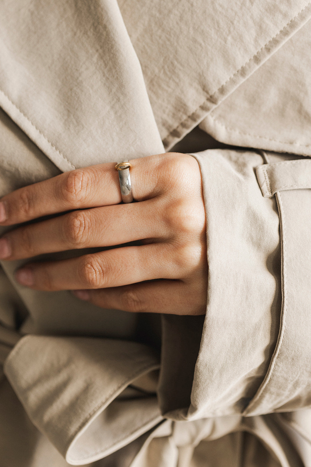 Julia - Mixed Metal Statement Ring