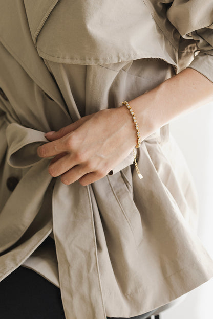 Vendôme - Gold Diamond Textured Bracelet