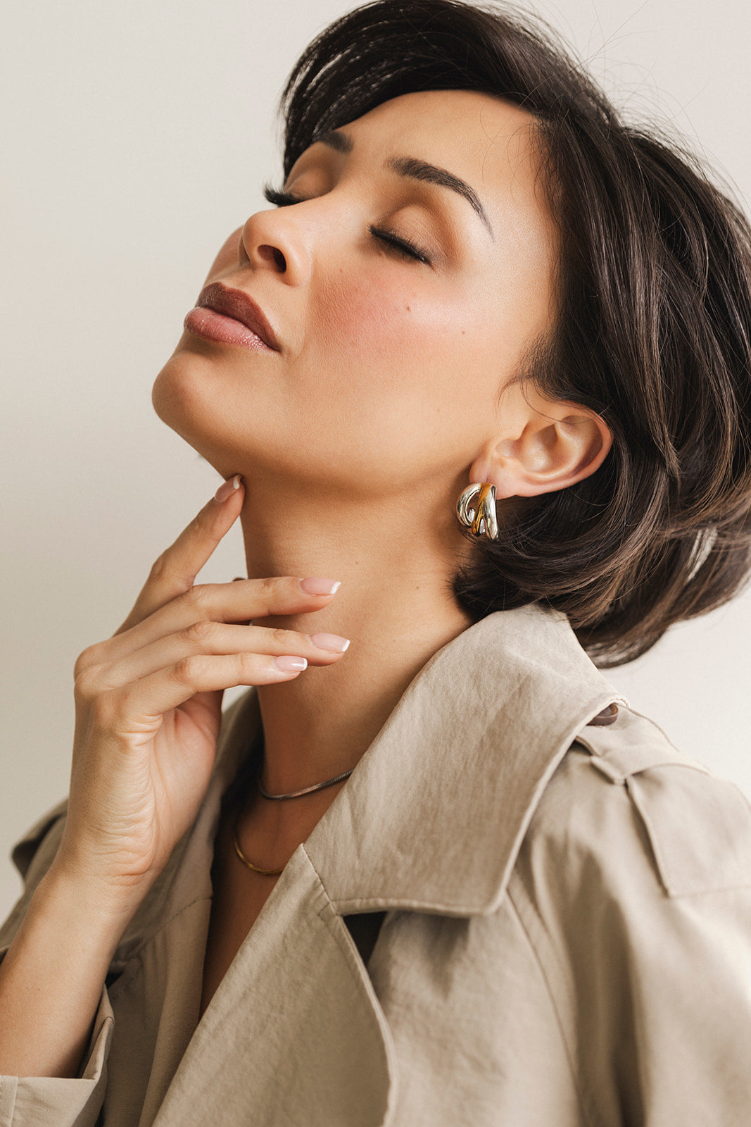 Alix - Mixed Metal Layered Stud Earrings