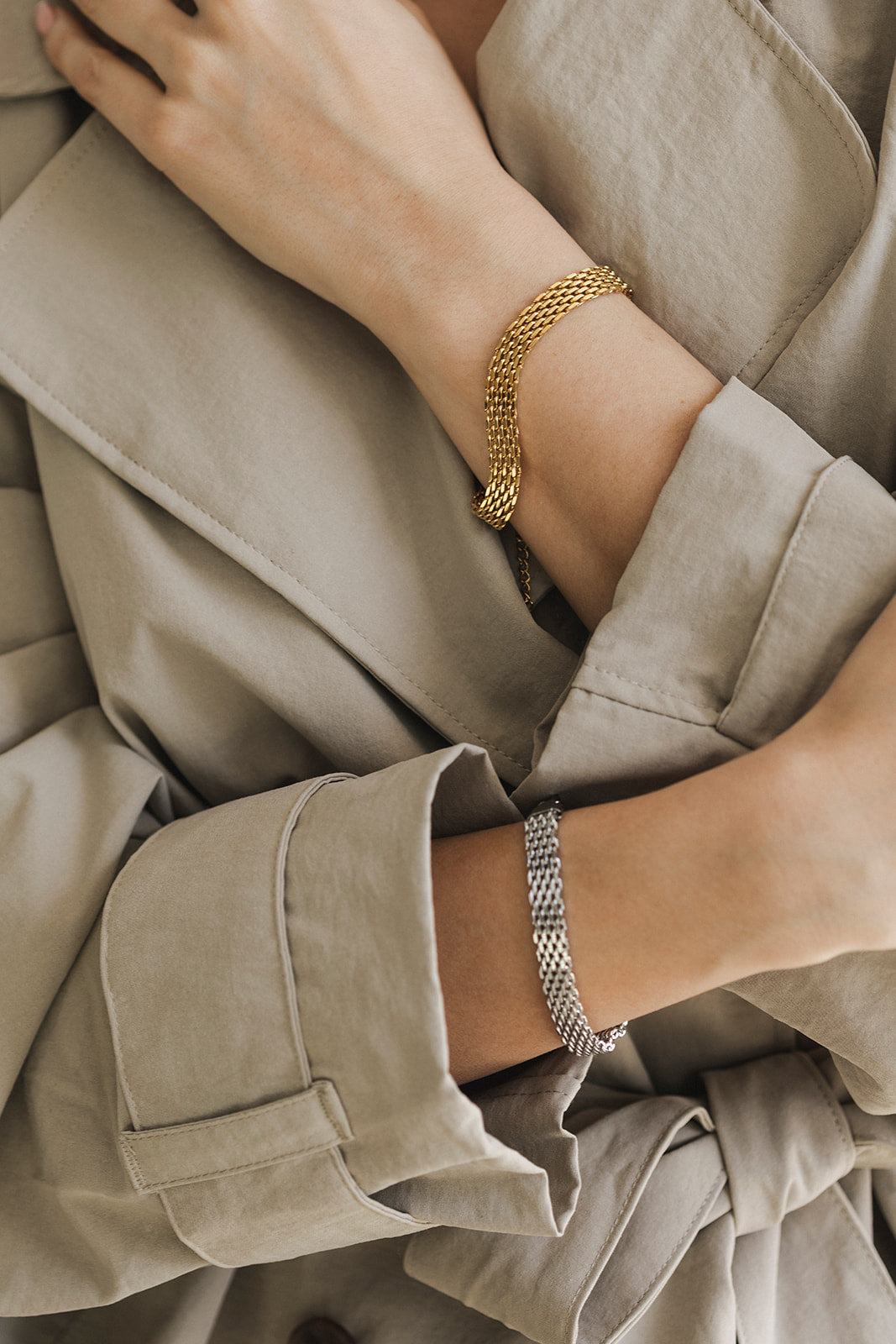 Désirée - Silver Mesh Chain Bracelet