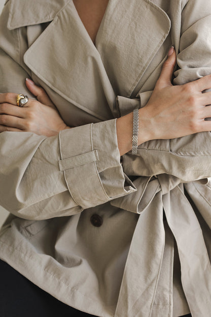 Désirée - Silver Mesh Chain Bracelet