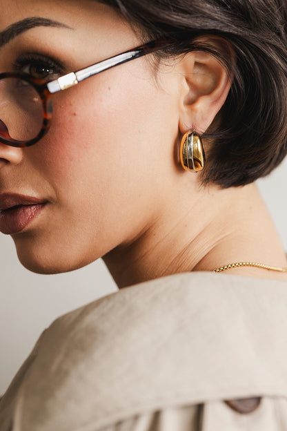 Gisele - Mixed Metal Stud Statement Earrings