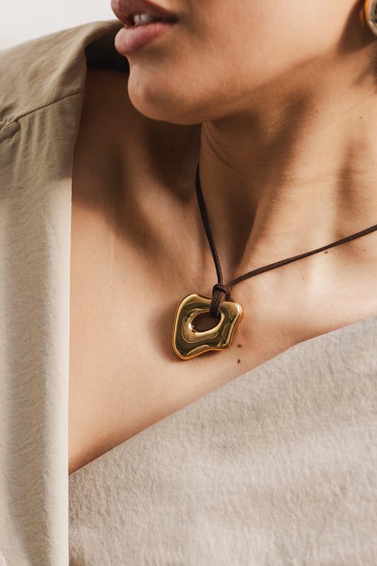 Jolie - Adjustable Gold Cord Necklace