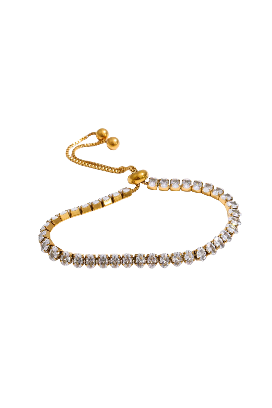 Blair - Gold Adjustable Diamond Bracelet
