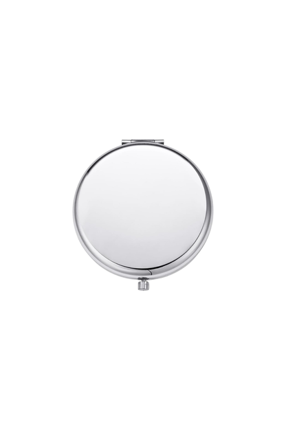 Custom Engraved Silver Compact Mirror