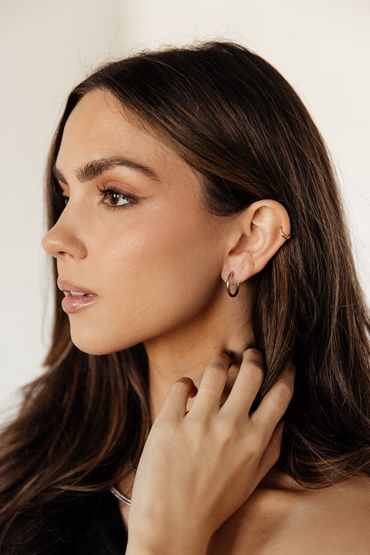 Prima Donna - Silver Basic Hoop Earrings