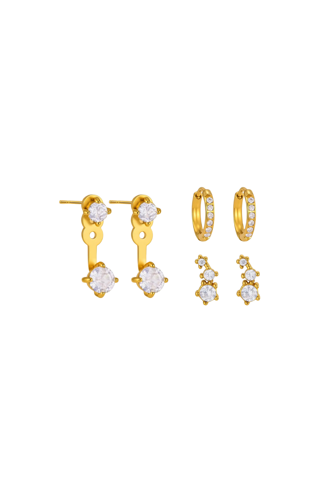 Cheval d’Or - Gold Earrings (Set of 3 Bundle)