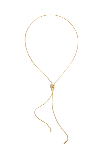 The Reins - Gold Adjustable Bolo Necklace