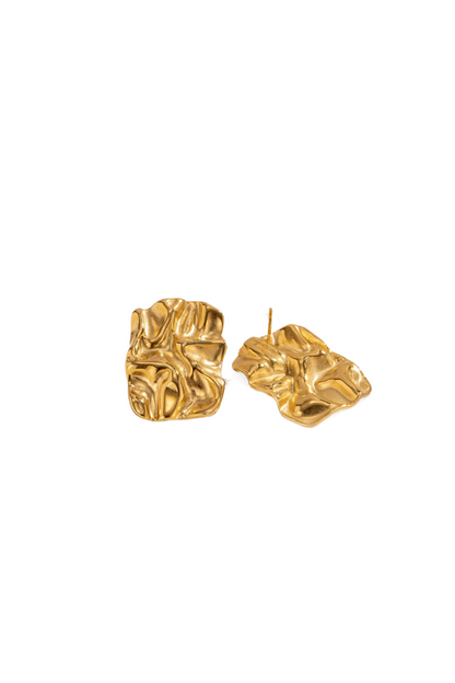 Nashi - Gold Square Vintage Earrings