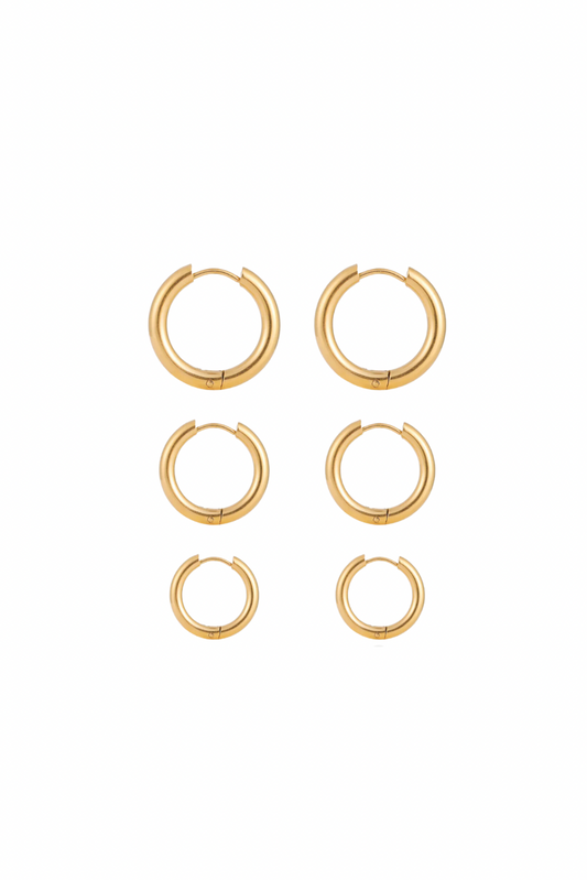 Best Seller Basic Gold Earring Stack (Set of 3)