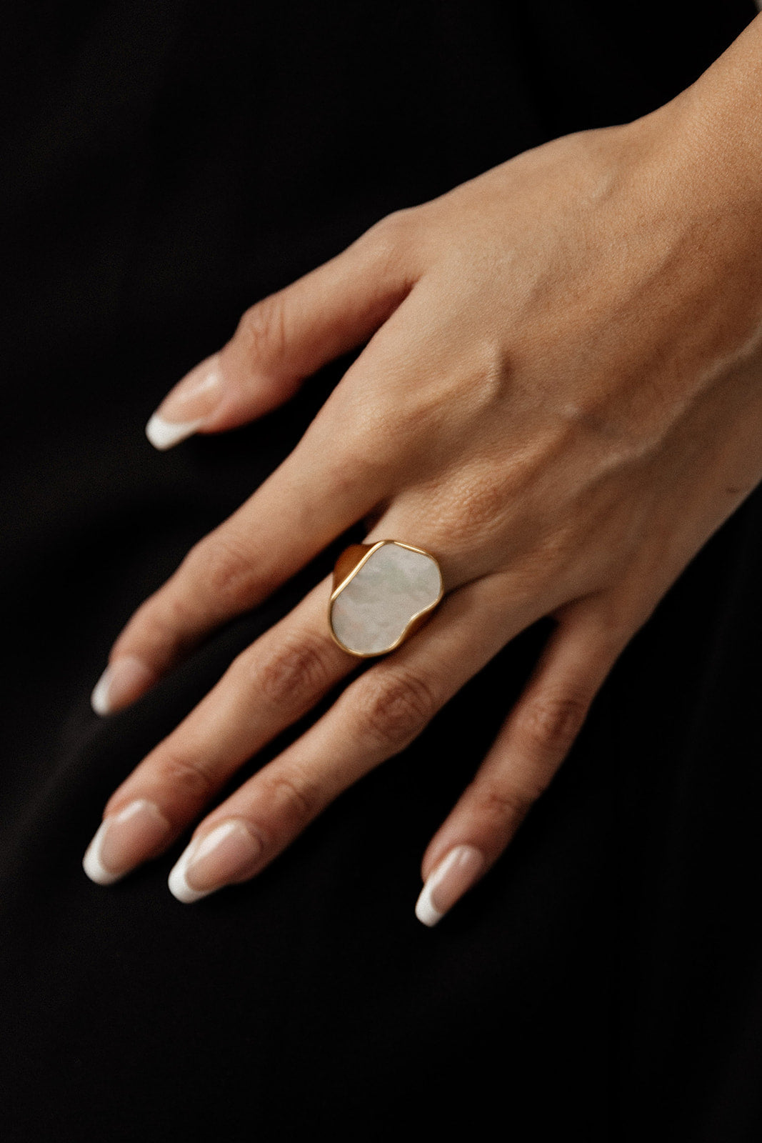 Verona - Gold Mother of Pearl Ring