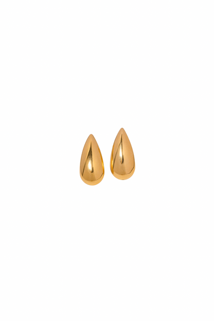 Céline - Gold Teardrop Stud Earrings