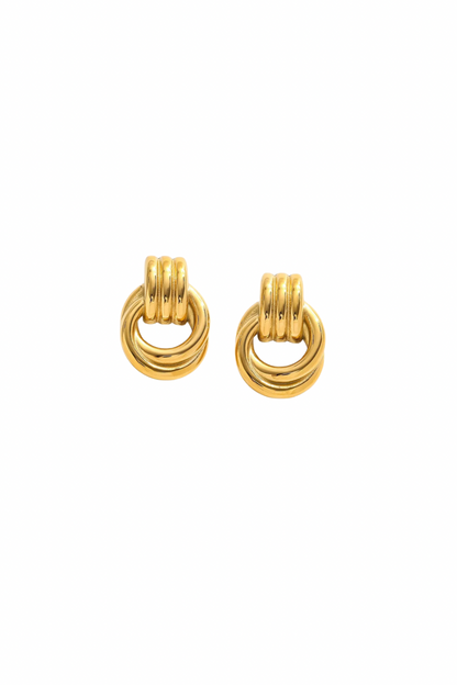 Odette - Gold Knot Stud Earrings