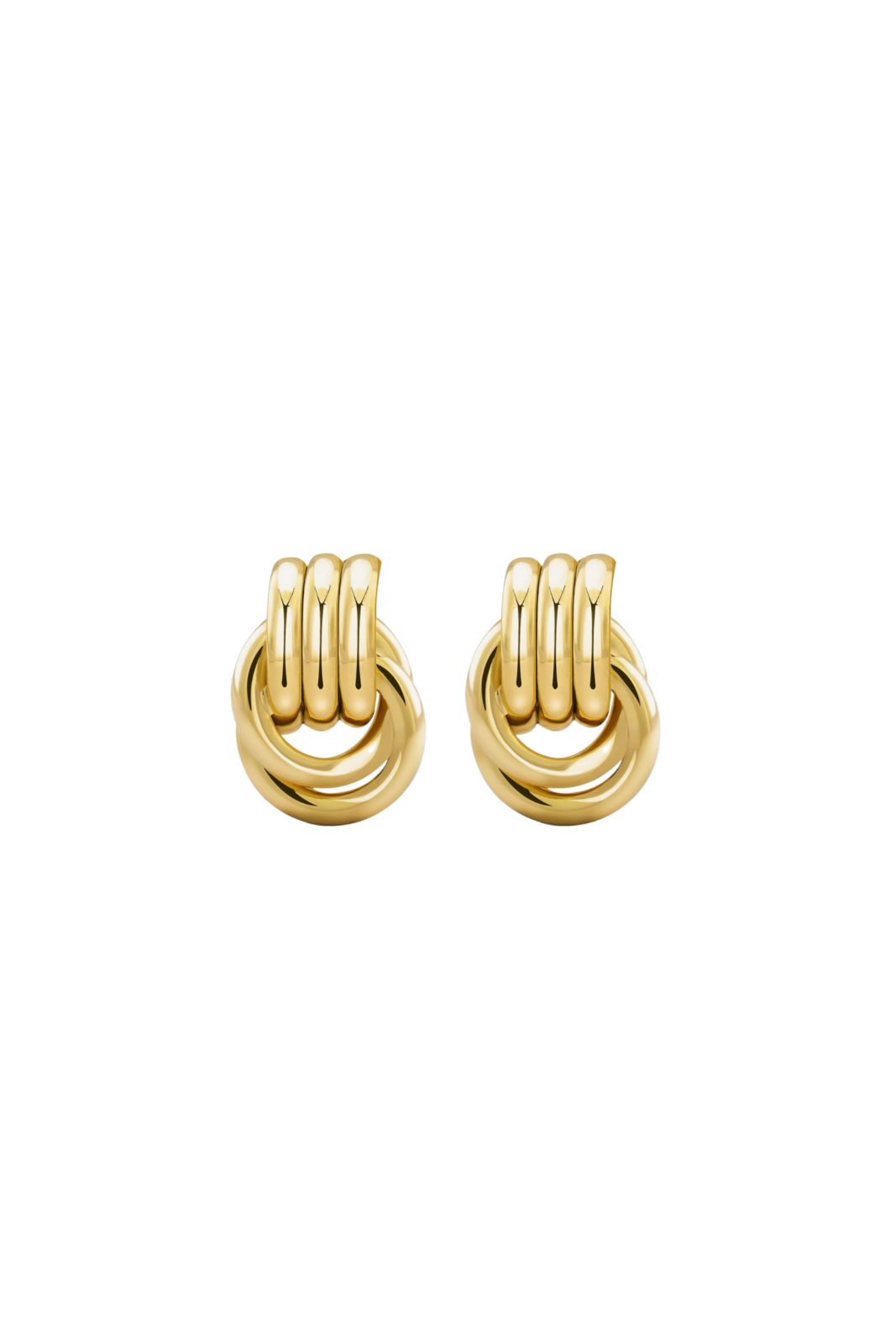 Odette - Gold Knot Stud Earrings