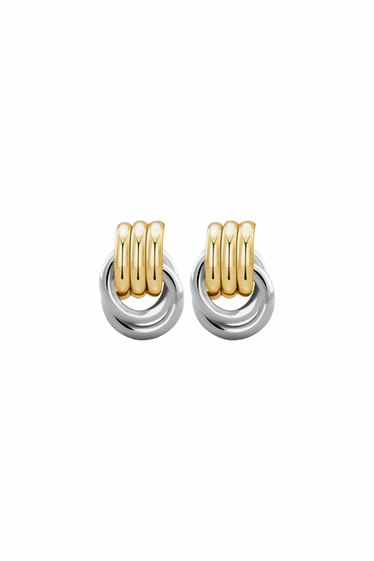 Odette - Mixed Knot Stud Earrings