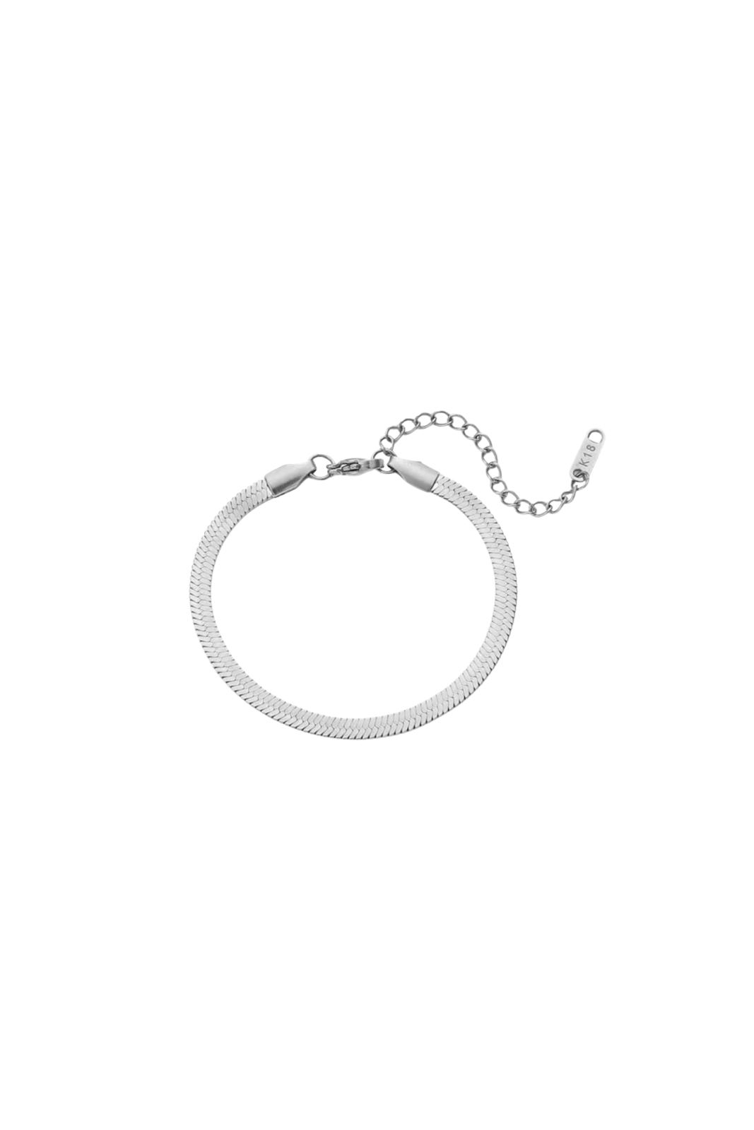 Silver Herringbone Bracelet
