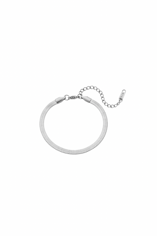 Silver Herringbone Bracelet