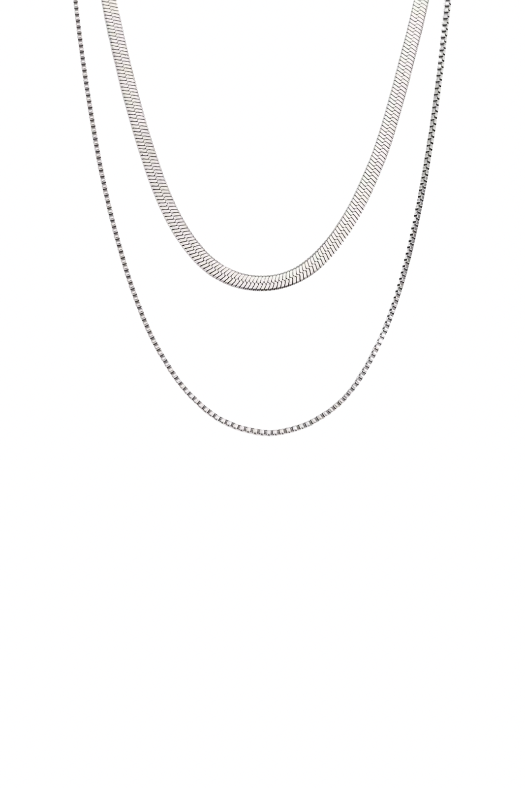 Silver Layered Necklace