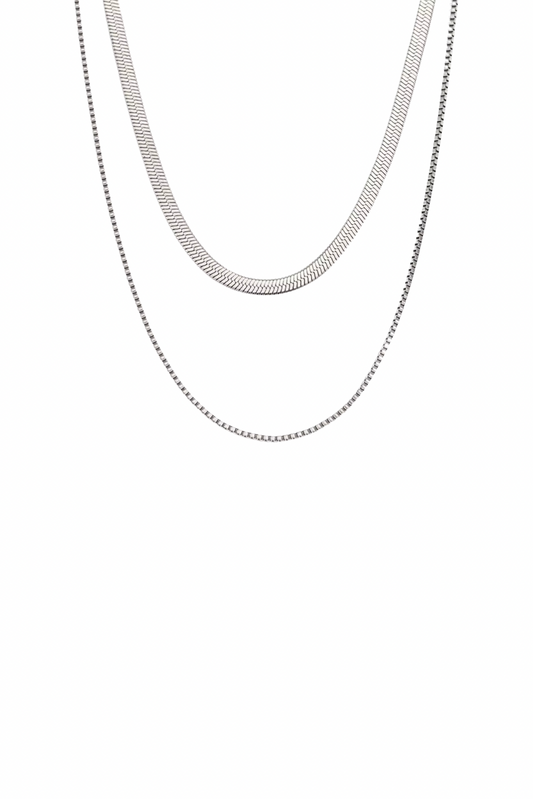 Silver Layered Necklace