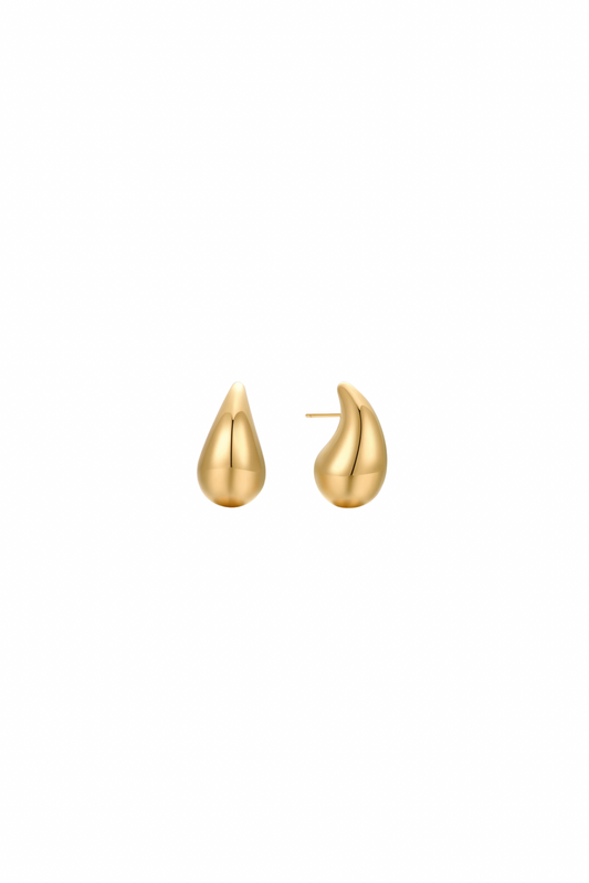 Astra - Gold Mini Teardrop Stud Statement Earrings