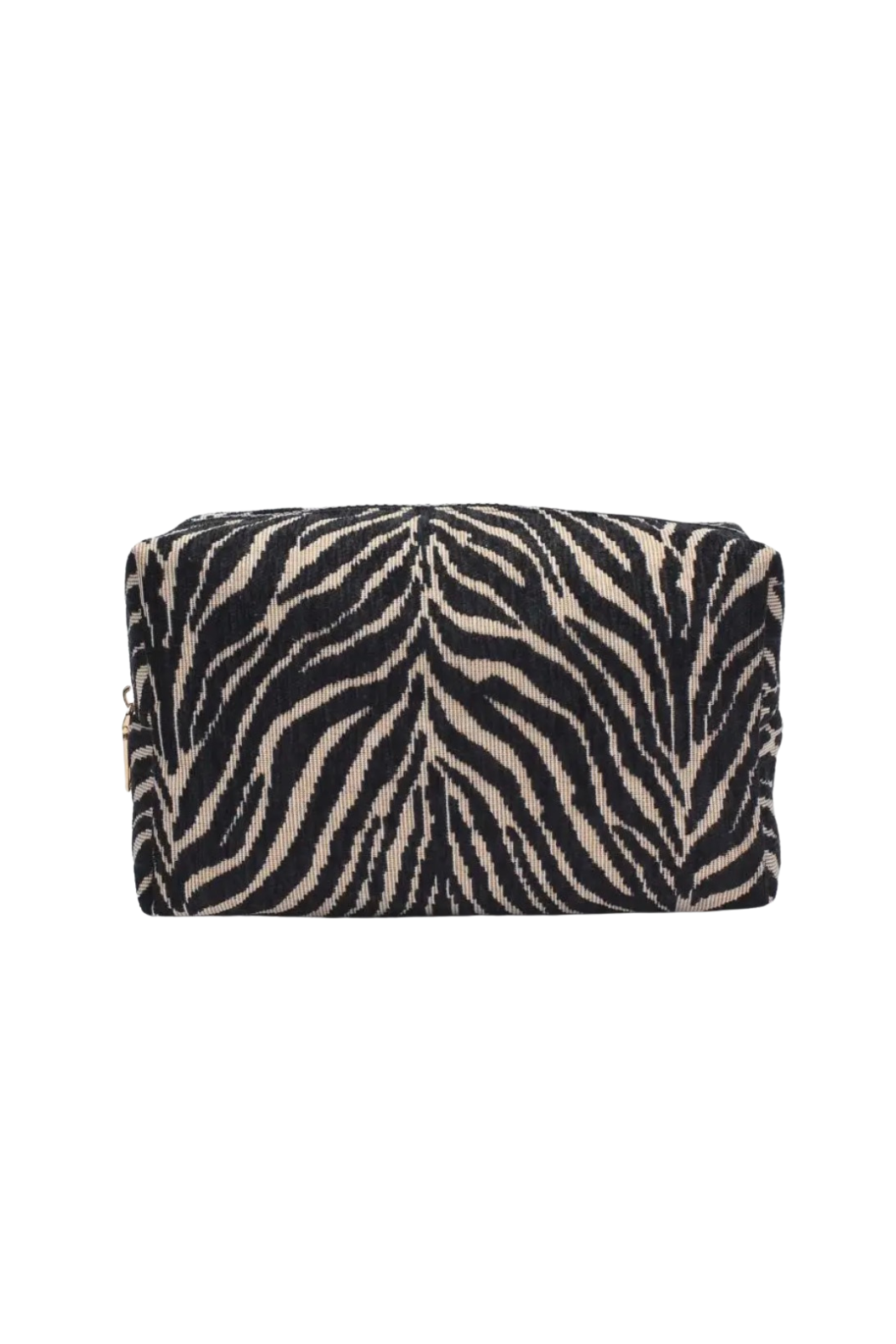 Embroidered Zebra Cosmetic Pochette