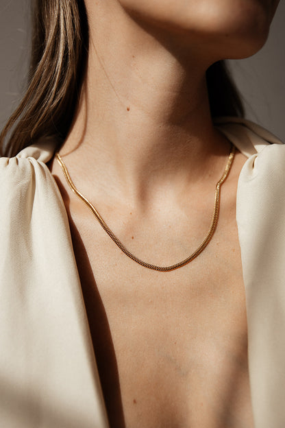 Asteria - Gold Foxtail Chain Necklace