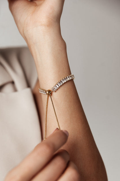 Blair - Gold Adjustable Diamond Bracelet